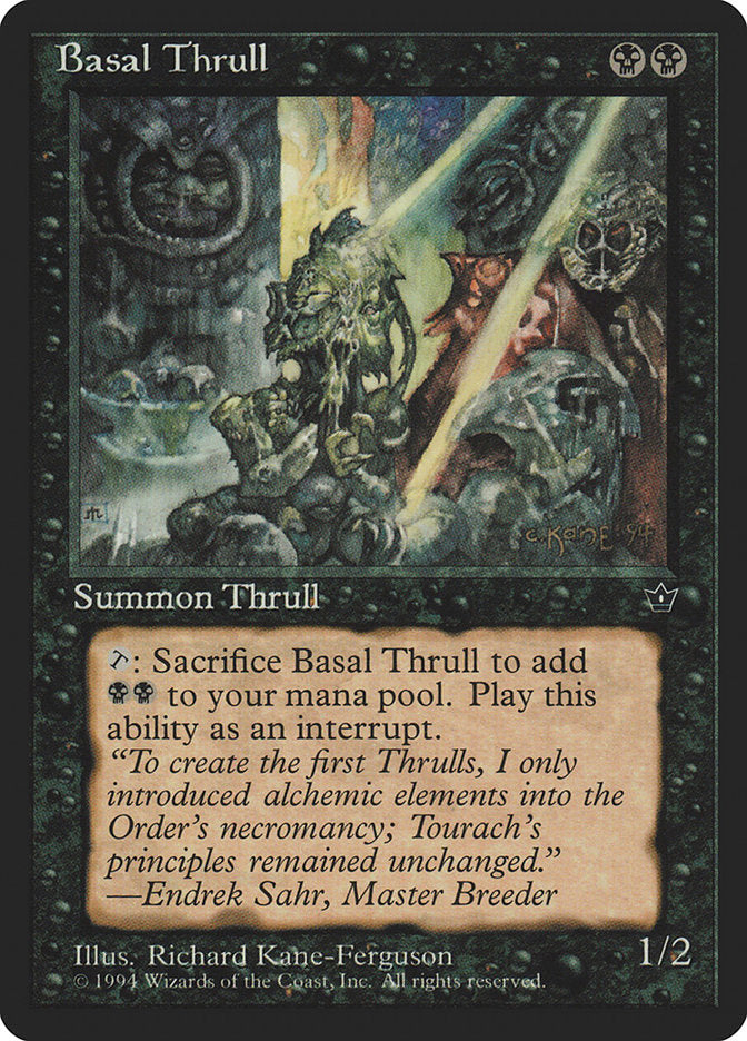Basal Thrull – Common Magic: The Gathering card from Fallen Empires (#34c)