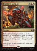 Explosive Getaway – Rare Magic: The Gathering card from Aetherdrift (#202)