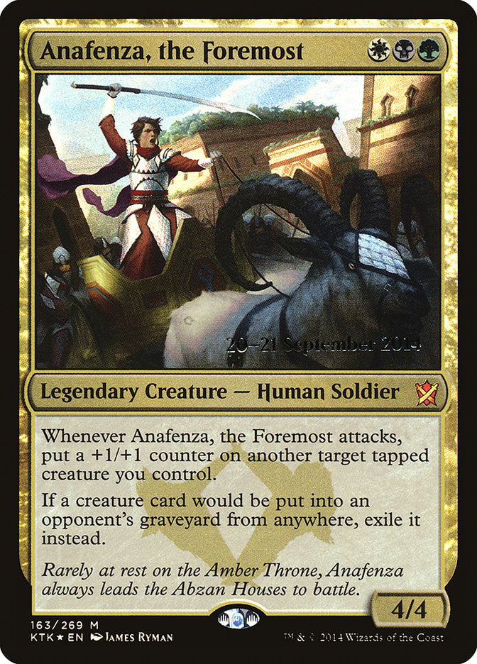 Anafenza, the Foremost – Mythic Magic: The Gathering card from Khans of Tarkir Promos (#163s)