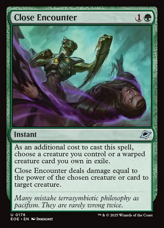 Close Encounter – Uncommon Magic: The Gathering card from Edge of Eternities (#176)