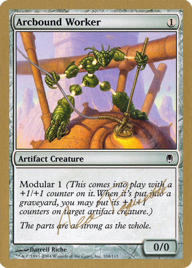 Arcbound Worker – Common Magic: The Gathering card from World Championship Decks 2004 (#ap104a)