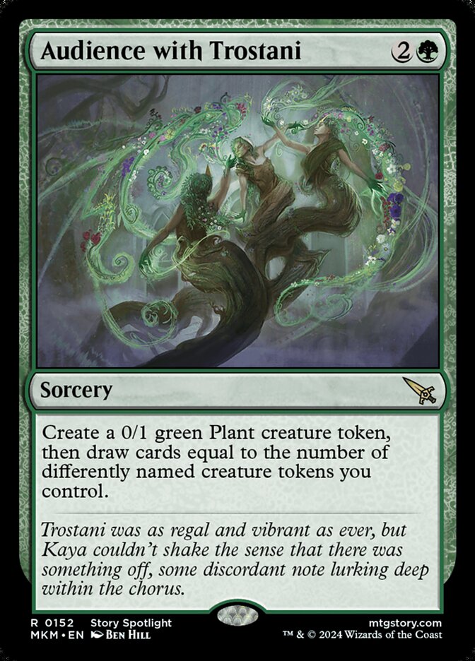 Audience with Trostani – Rare Magic: The Gathering card from Murders at Karlov Manor (#152)