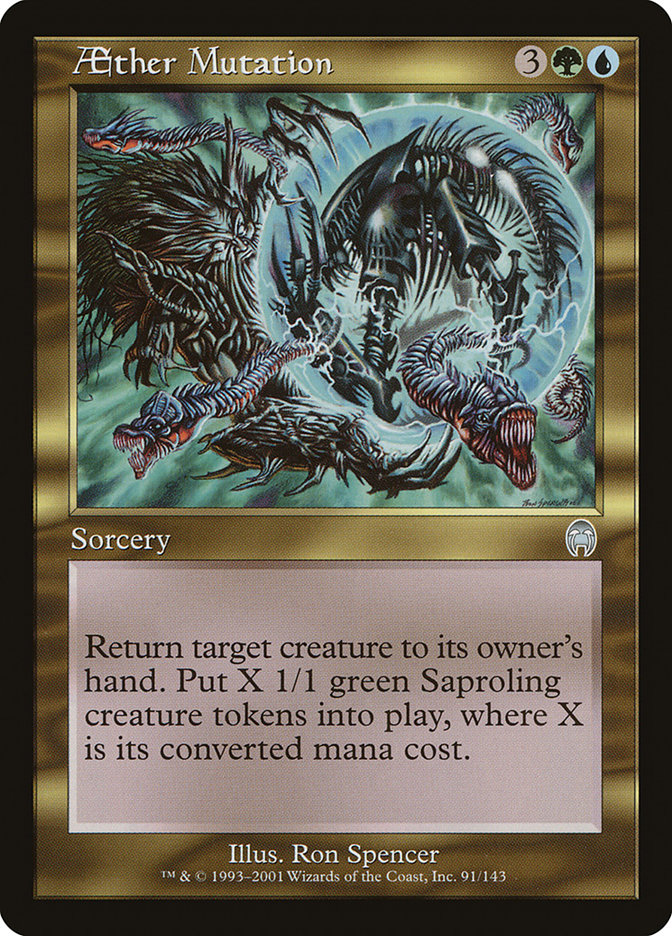 Aether Mutation – Uncommon Magic: The Gathering card from Apocalypse (#91)