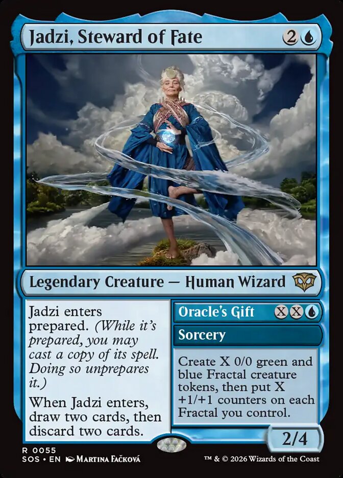 Jadzi, Steward of Fate // Oracle's Gift – Rare Magic: The Gathering card from Secrets of Strixhaven (#55)