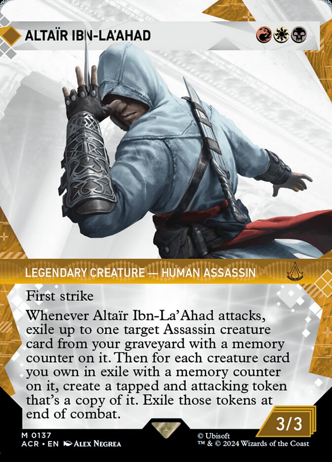 Altaïr Ibn-La'Ahad – Mythic Magic: The Gathering card from Assassin's Creed (#137)