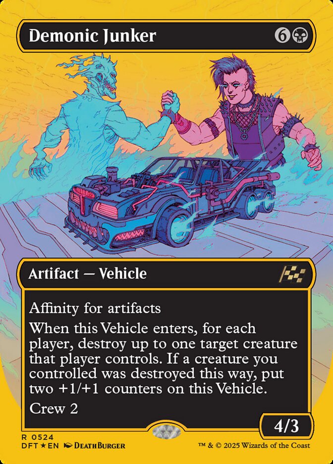 Demonic Junker – Rare Magic: The Gathering card from Aetherdrift (#524)