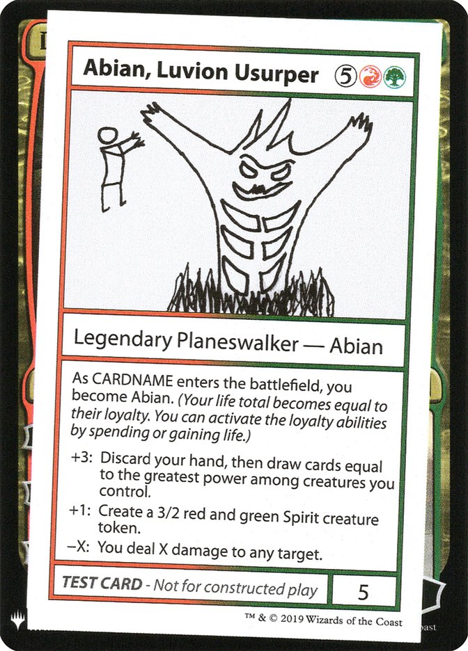 Abian, Luvion Usurper – Rare Magic: The Gathering card from Mystery Booster Playtest Cards 2019 (#87)