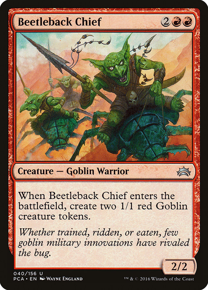 Beetleback Chief – Uncommon Magic: The Gathering card from Planechase Anthology (#40)