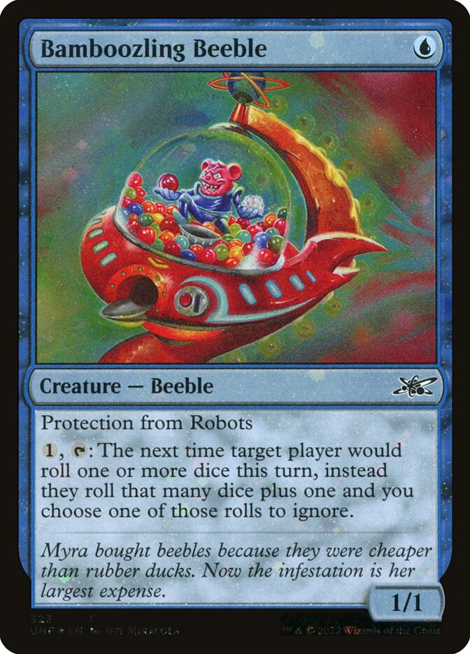 Bamboozling Beeble – Common Magic: The Gathering card from Unfinity (#323)