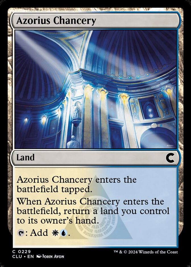 Azorius Chancery – Common Magic: The Gathering card from Ravnica: Clue Edition (#229)