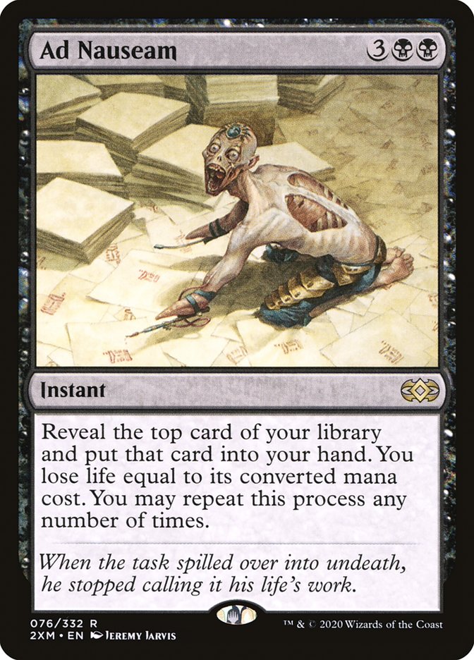 Ad Nauseam – Rare Magic: The Gathering card from Double Masters (#76)