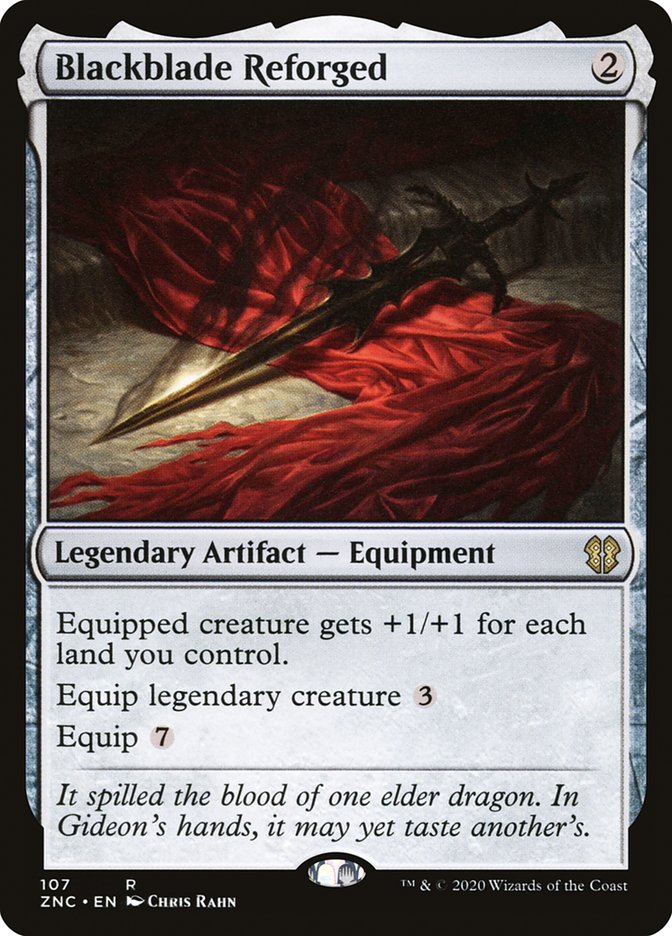 Blackblade Reforged – Rare Magic: The Gathering card from Zendikar Rising Commander (#107)