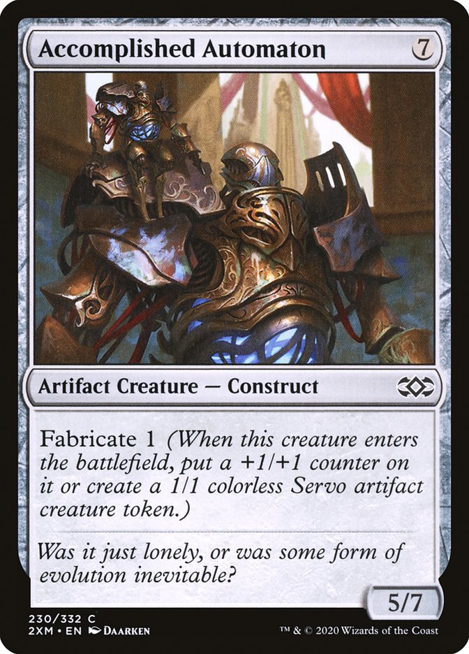 Accomplished Automaton – Common Magic: The Gathering card from Double Masters (#230)