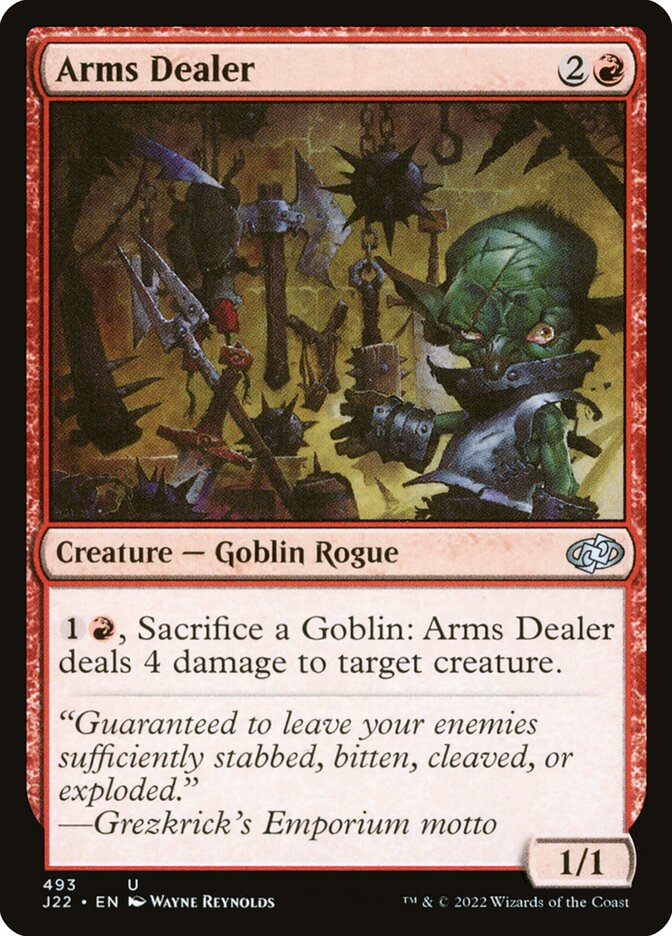 Arms Dealer – Uncommon Magic: The Gathering card from Jumpstart 2022 (#493)