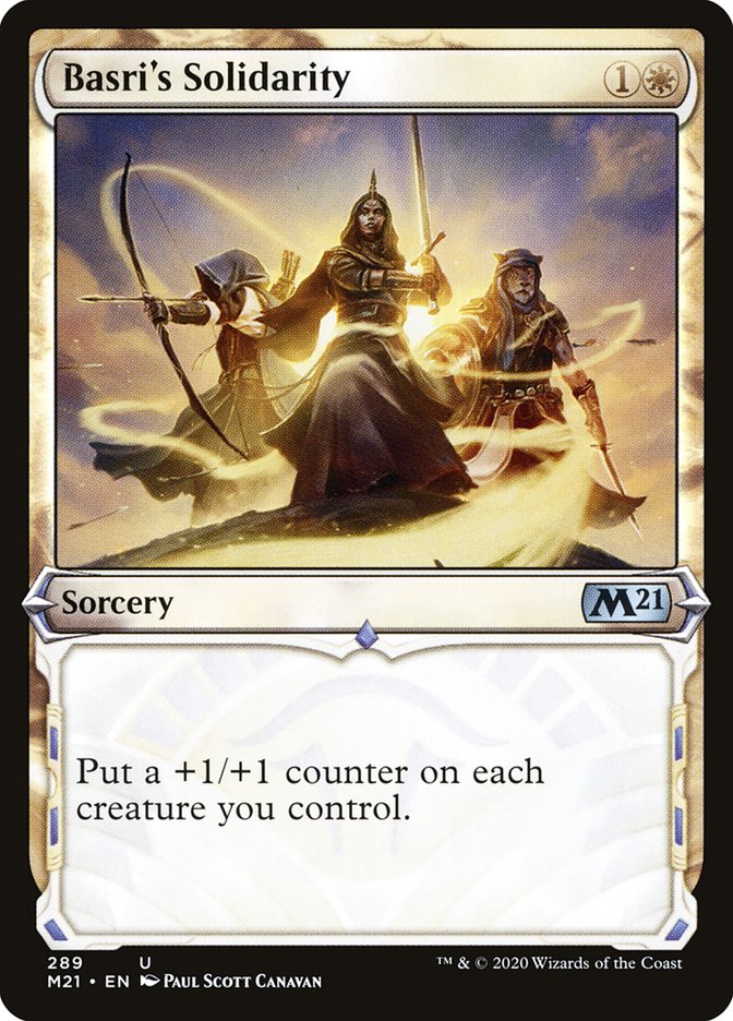 Basri's Solidarity – Uncommon Magic: The Gathering card from Core Set 2021 (#289)