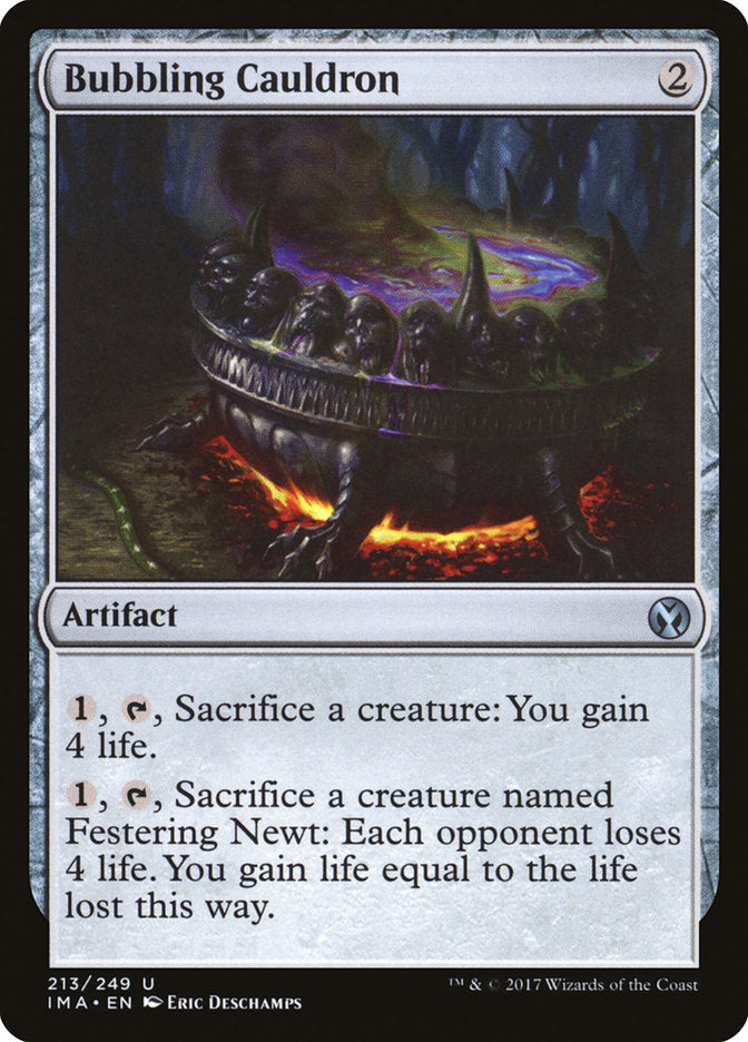 Bubbling Cauldron – Uncommon Magic: The Gathering card from Iconic Masters (#213)