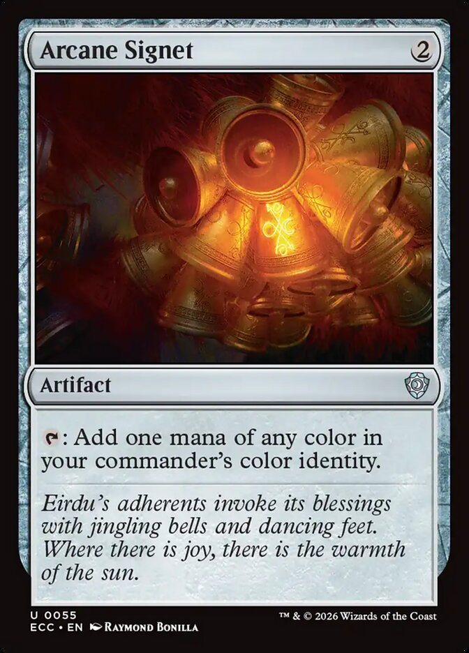 Arcane Signet – Uncommon Magic: The Gathering card from Lorwyn Eclipsed Commander (#55)
