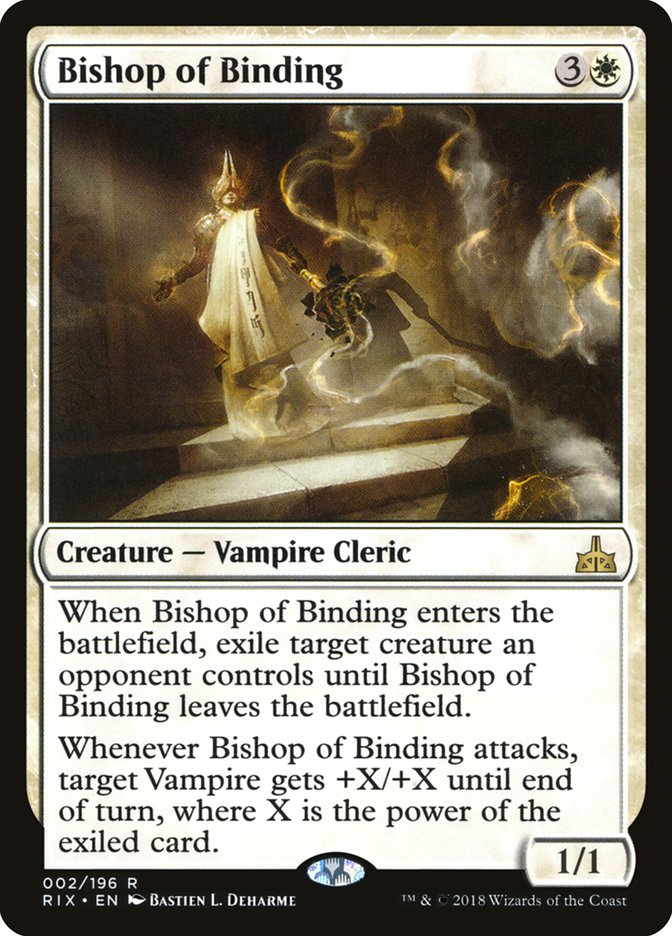Bishop of Binding – Rare Magic: The Gathering card from Rivals of Ixalan (#2)
