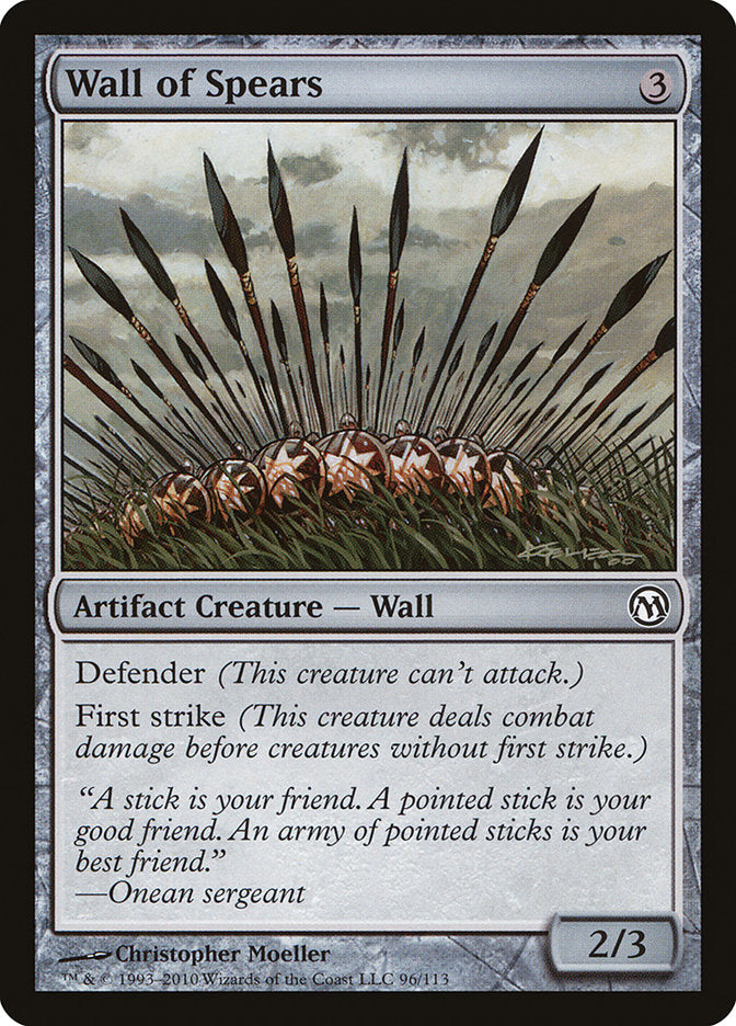 Wall of Spears – Common Magic: The Gathering card from Duels of the Planeswalkers (#96)