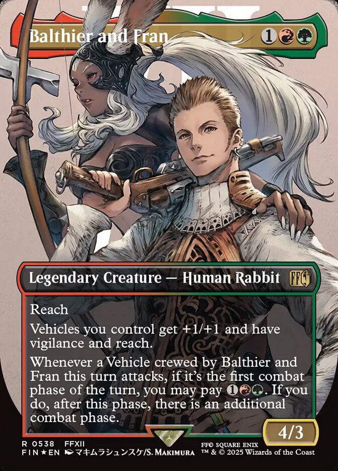 Balthier and Fran – Rare Magic: The Gathering card from Final Fantasy (#538)
