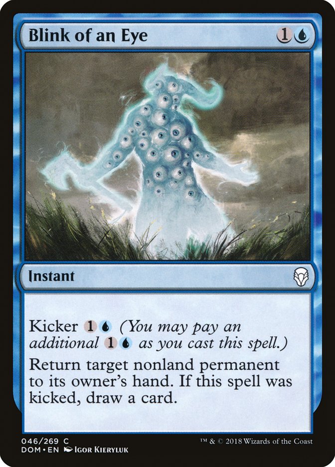 Blink of an Eye – Common Magic: The Gathering card from Dominaria (#46)