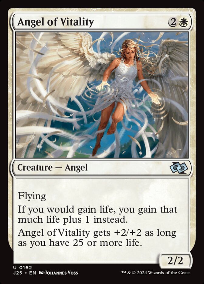 Angel of Vitality – Uncommon Magic: The Gathering card from Foundations Jumpstart (#162)
