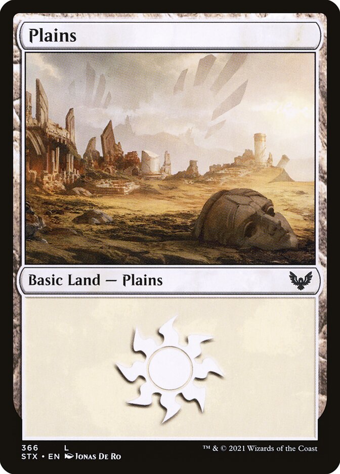Plains – Common Magic: The Gathering card from Strixhaven: School of Mages (#366)