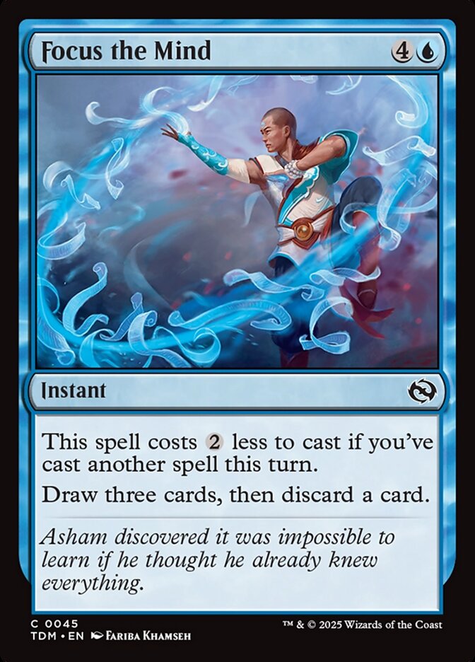 Focus the Mind – Common Magic: The Gathering card from Tarkir: Dragonstorm (#45)