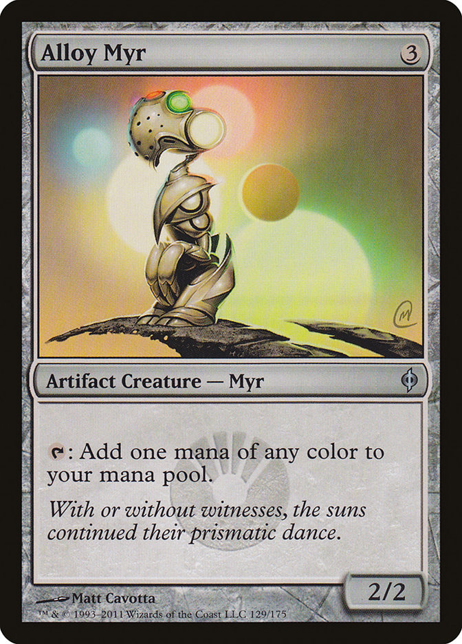 Alloy Myr – Uncommon Magic: The Gathering card from New Phyrexia (#129)