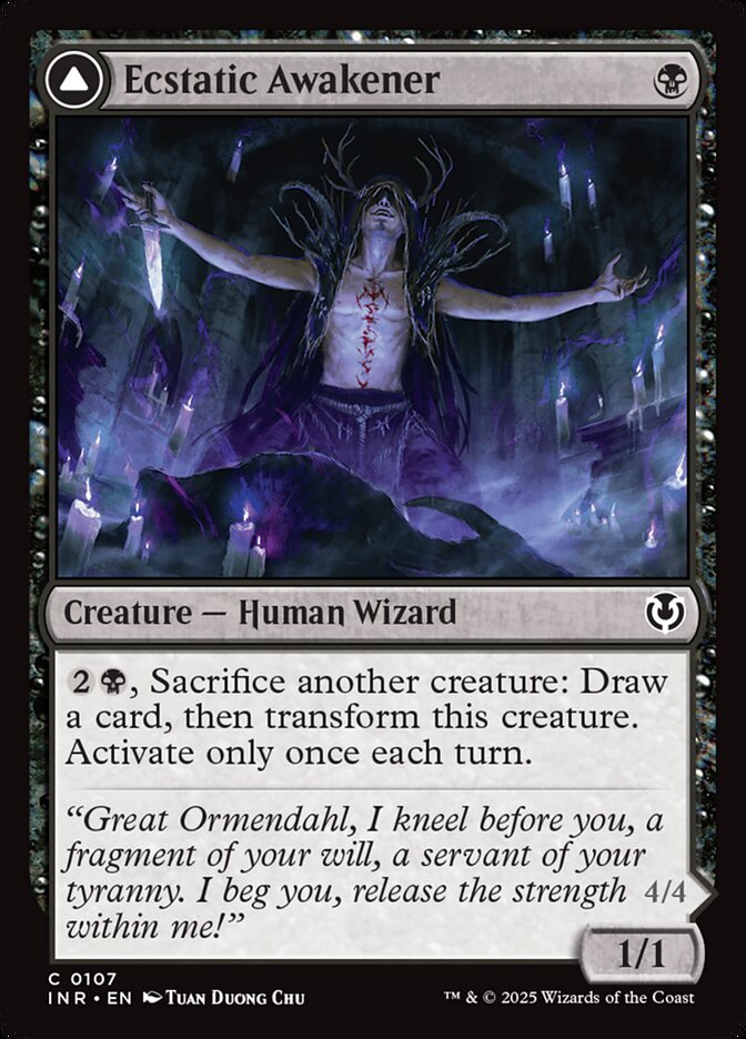 Ecstatic Awakener // Awoken Demon – Common Magic: The Gathering card from Innistrad Remastered (#107)