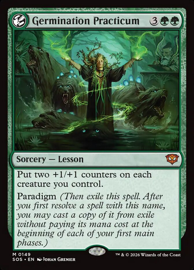Germination Practicum – Mythic Magic: The Gathering card from Secrets of Strixhaven (#149)