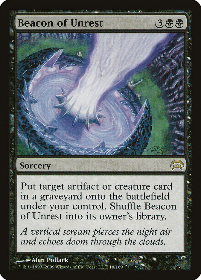 Beacon of Unrest – Rare Magic: The Gathering card from Planechase (#18)
