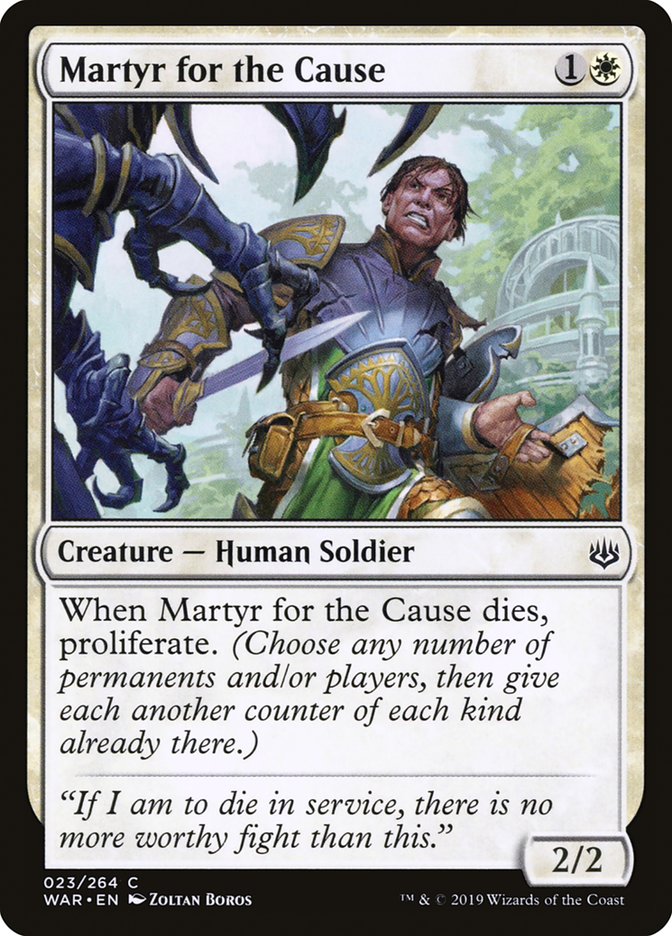 Martyr for the Cause – Common Magic: The Gathering card from War of the Spark (#23)