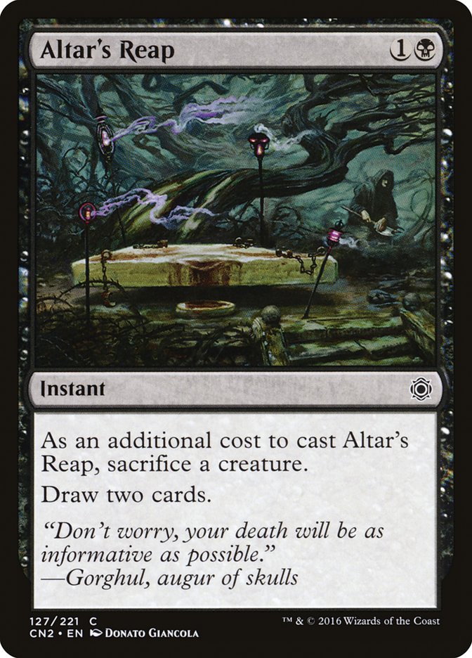 Altar's Reap – Common Magic: The Gathering card from Conspiracy: Take the Crown (#127)