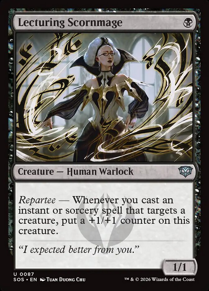 Lecturing Scornmage (SOS 87)