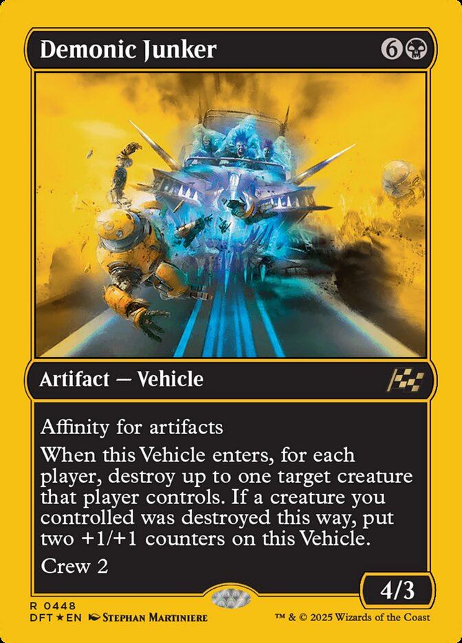 Demonic Junker – Rare Magic: The Gathering card from Aetherdrift (#448)