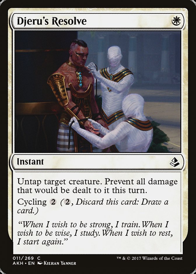 Djeru's Resolve – Common Magic: The Gathering card from Amonkhet (#11)