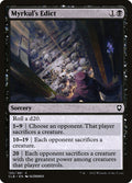 Myrkul's Edict – Common Magic: The Gathering card from Commander Legends: Battle for Baldur's Gate (#135)