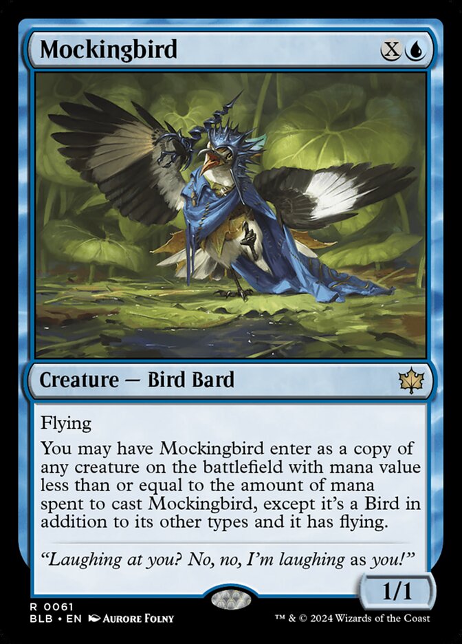 Mockingbird – Rare Magic: The Gathering card from Bloomburrow (#61)