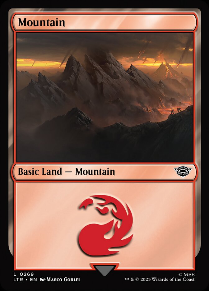 Mountain – Common Magic: The Gathering card from The Lord of the Rings: Tales of Middle-earth (#269)