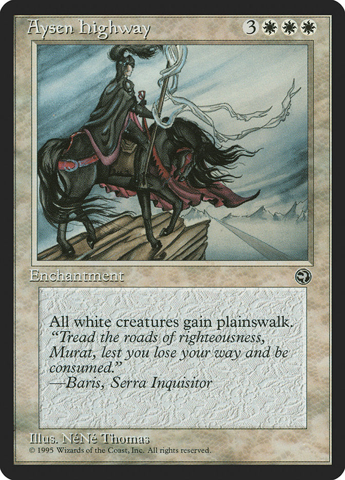 Aysen Highway – Rare Magic: The Gathering card from Homelands (#5)