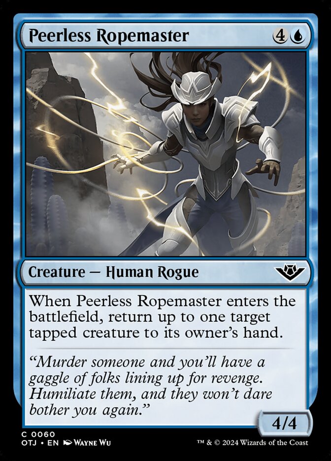 Peerless Ropemaster – Common Magic: The Gathering card from Outlaws of Thunder Junction (#60)