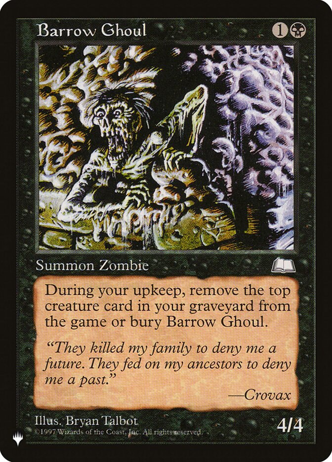 Barrow Ghoul – Common Magic: The Gathering card from The List (#WTH-61)