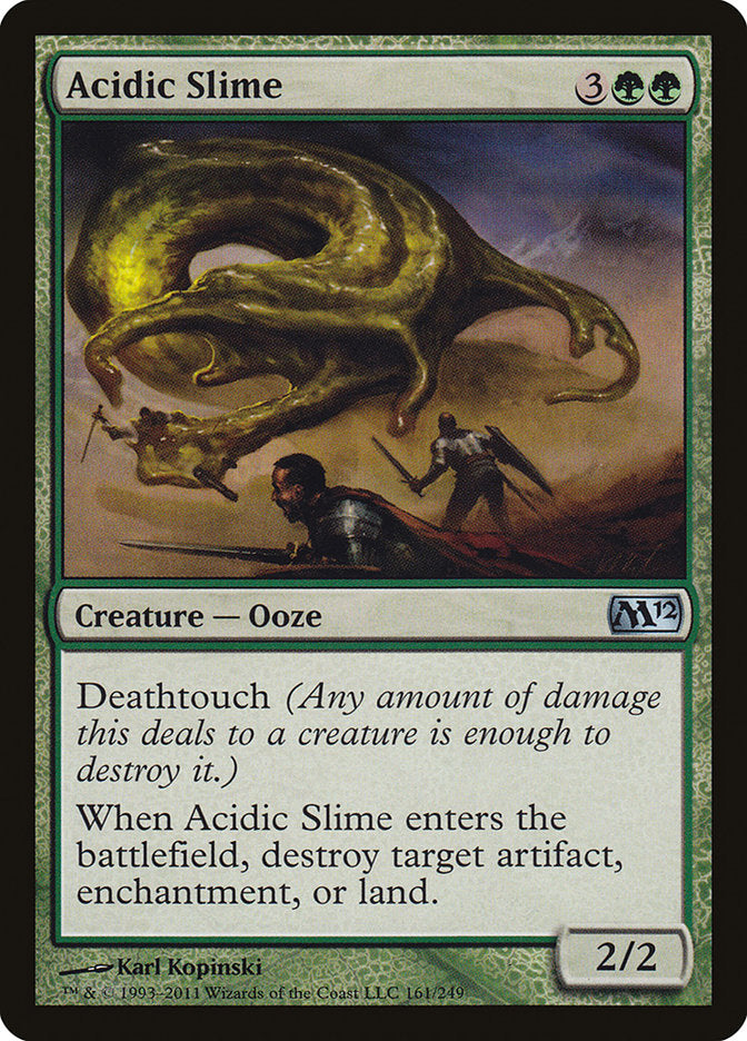 Acidic Slime – Uncommon Magic: The Gathering card from Magic 2012 (#161)