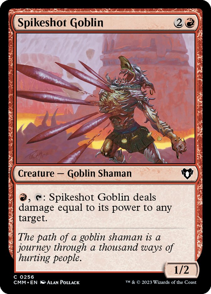 Spikeshot Goblin – Common Magic: The Gathering card from Commander Masters (#256)