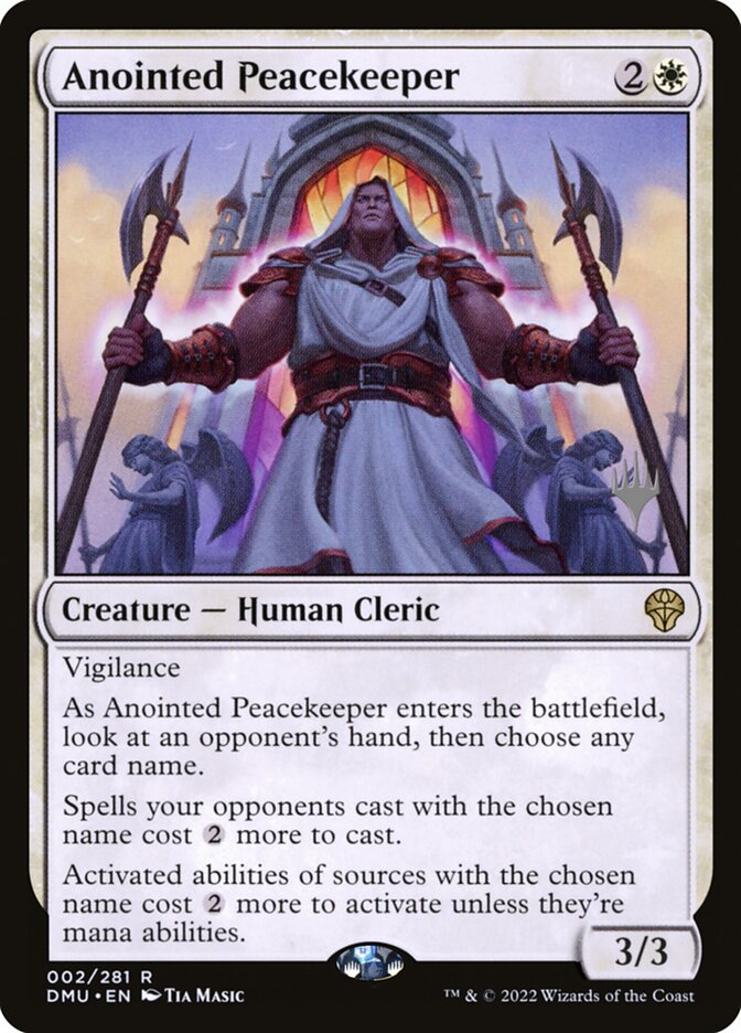 Anointed Peacekeeper – Rare Magic: The Gathering card from Dominaria United Promos (#2p)