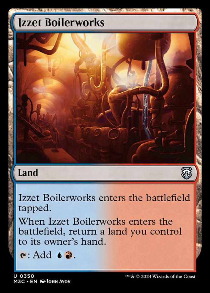 Izzet Boilerworks – Uncommon Magic: The Gathering card from Modern Horizons 3 Commander (#350)