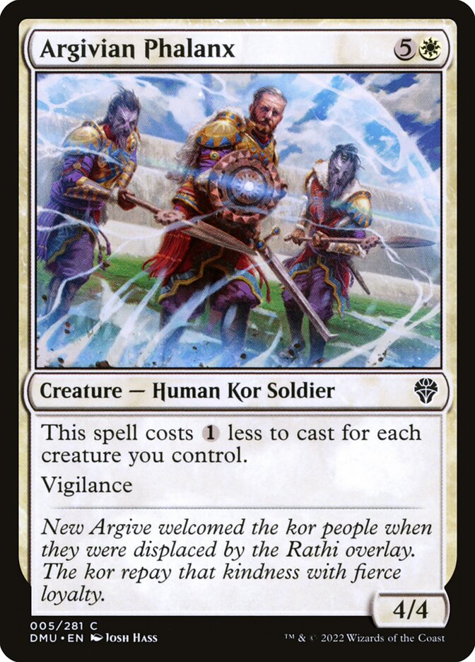 Argivian Phalanx – Common Magic: The Gathering card from Dominaria United (#5)