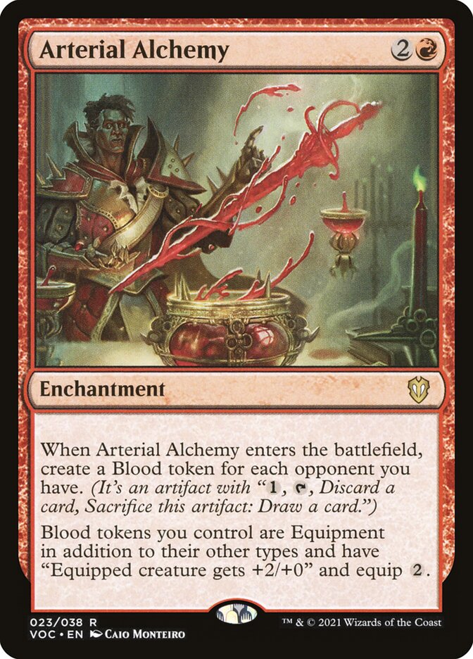 Arterial Alchemy – Rare Magic: The Gathering card from Crimson Vow Commander (#23)