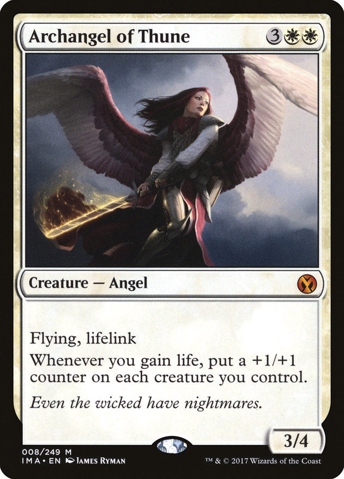 Archangel of Thune – Mythic Magic: The Gathering card from Iconic Masters (#8)
